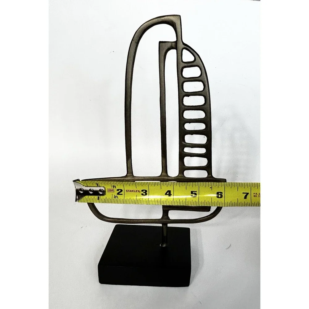 WEST ELM Brushed Brass/Sailboat Sculpture/11